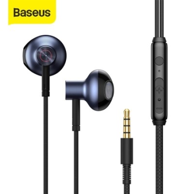 Baseus H19 Wired Earphone Stereo Bass Earphones Headset 3.5mm In-ear Wire Headphone For HIFI Sport Gaming Earpiece