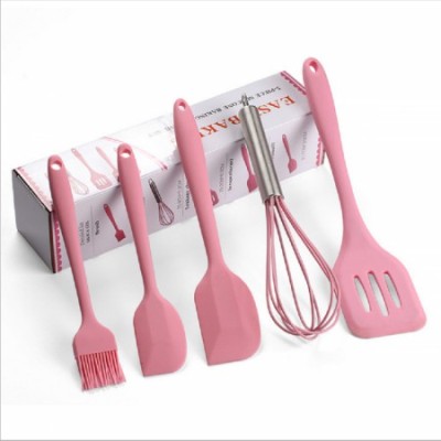 5-Piece Silicone Spatula Set is made with food grade Materials.