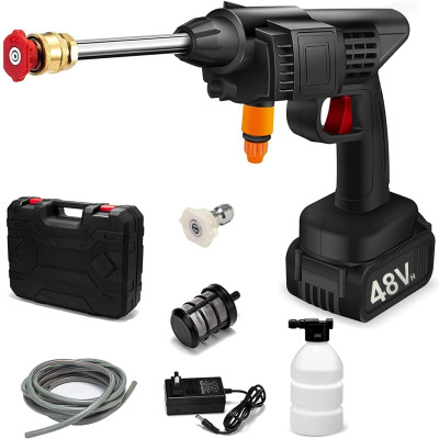 RECHARGEABLE HIGH PRESSURE CAR WASH GUN