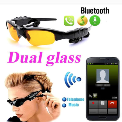 Smart Bluethoot Sunglass (ডাবল গ্লাস) নাইট ভিশন/ সান গ্লাস